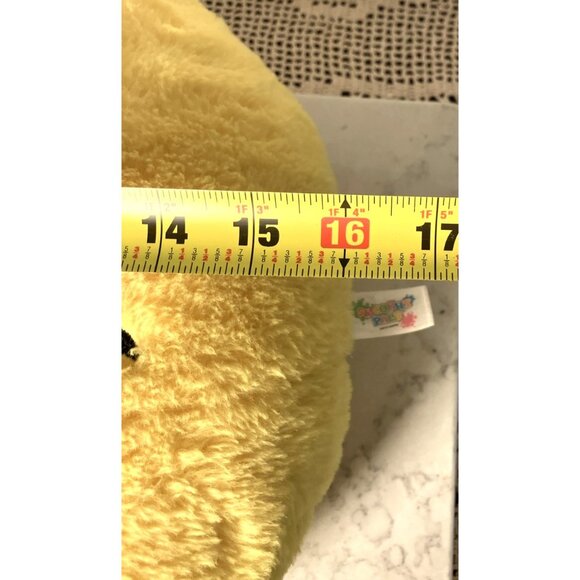 Smiley Face Fuzzy Plush Pillow 16” Tall. Smoochy Pals. - Picture 4 of 5